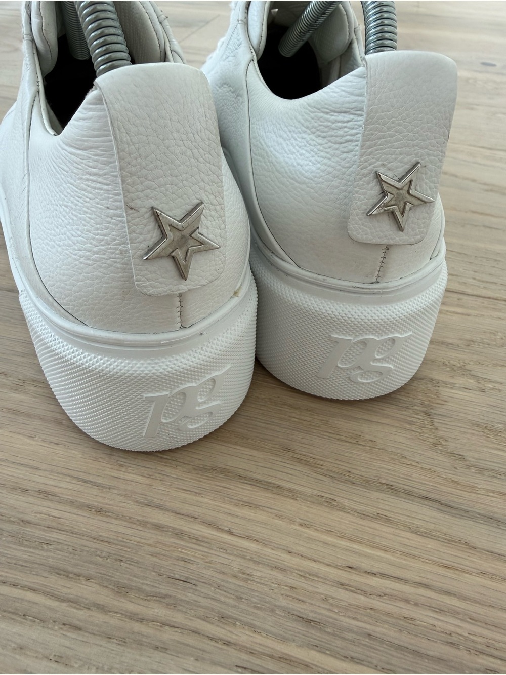 Paul Green Debbie Wedge Sneakers White Leather UK7/ US9.5 Platform Comfort - Picture 6 of 10